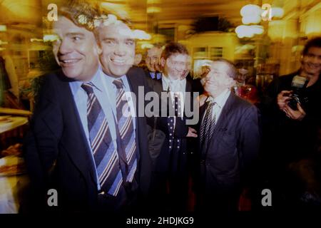 Archiv 90ies: Bernard Tapie, Lyon, Rhone-Alpen Region, Zentral-Ostfrankreich, Dez. 1993 Stockfoto