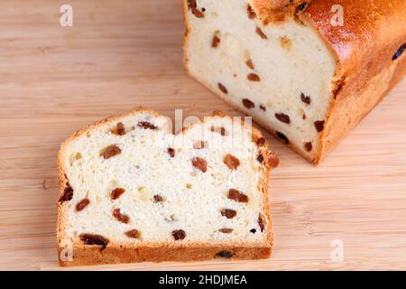 Brot, Rosinenbrot, Laafs, Rosinenbrot Stockfoto