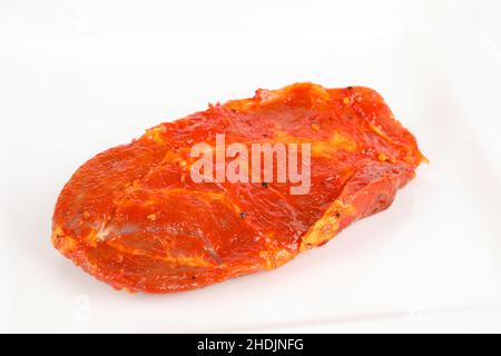 Mariniert, gegrilltes Fleisch, Marinateds, gegrilltes Fleisch Stockfoto