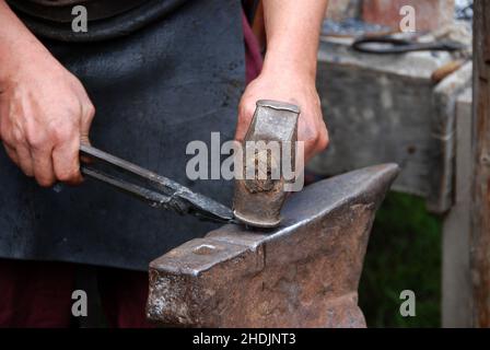 Handwerk, Schmied, Handwerk, Schmiede Stockfoto