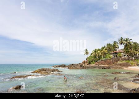 Baden, Badeort, Küste, ahungalla, zum Baden, Resorts, Küsten Stockfoto