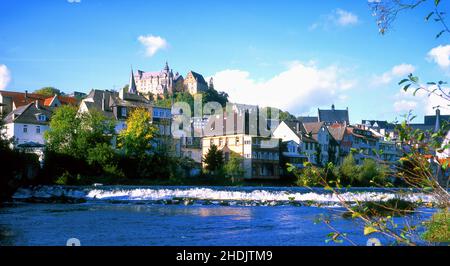 lahn, marburg, lahns Stockfoto