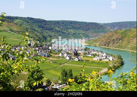 moseltal, poltersdorf, moseltäler Stockfoto