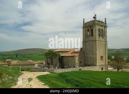 kirche, spanien, castrillo de murcia, Kirchen, spains Stockfoto