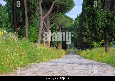 Fußweg, über appia, Appian Way, Wanderwege Stockfoto