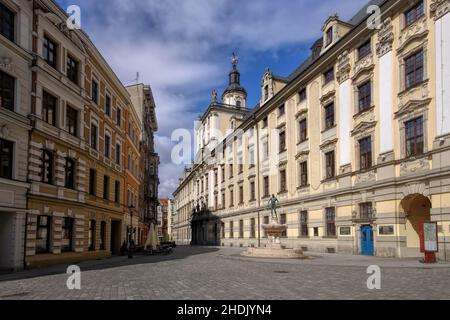 universität, breslau, Universitäten, Wroclaws Stockfoto