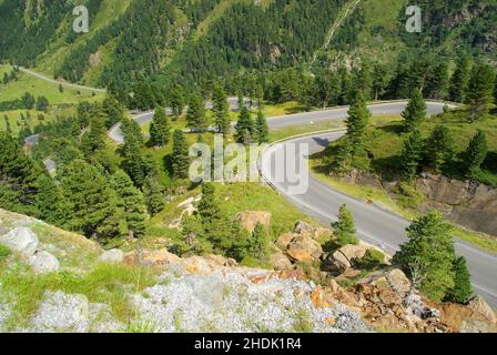 kaunertal, Gletscherstraße, kaunertals Stockfoto