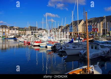 Hafen, Paimpol, Häfen, Hafen Stockfoto