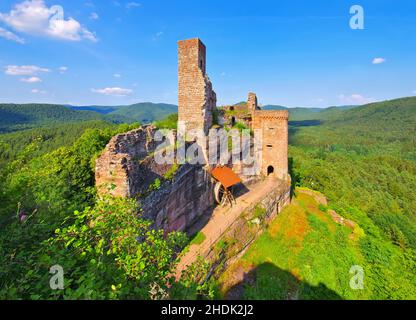 Ruinen, dahner felsenland, Ruine, dahner Felsenland Stockfoto