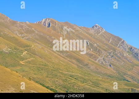 Bergkette, abruzzen, gran sasso d’italia, Bergketten, Abruzzen Stockfoto