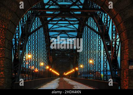 Brücke, Stahlbau, harburger elbbrücke, Brücken, Stahlkonstruktionen, harburger elbbrücken Stockfoto