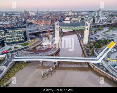Kingston-upon-Hull von oben Stockfoto
