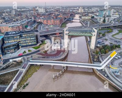 Kingston-upon-Hull von oben Stockfoto
