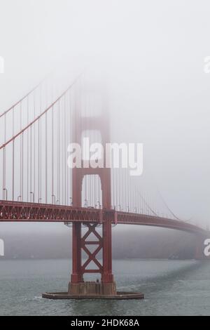 Nebel, san francisco, goldene Torbrücke, Nebel, san franciscos, golden Gate Bridges Stockfoto