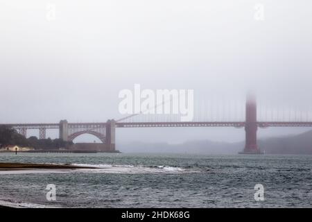 Nebel, san francisco, goldene Torbrücke, Nebel, san franciscos, golden Gate Bridges Stockfoto