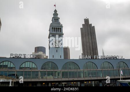 san francisco, Fährengebäude, san franciscos, Fährengebäude Stockfoto
