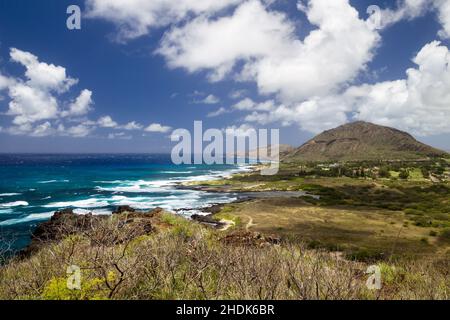 hawaii-Inseln, koko-Krater Stockfoto