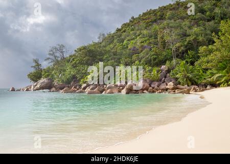 Sandy, seychellen, praslin, sandies, Praslins Stockfoto