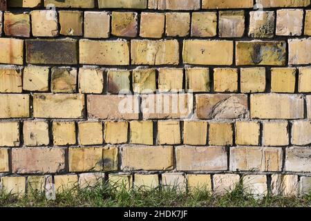 Steinmauer, Ziegelmauer, Steinmauern, Ziegelwände Stockfoto