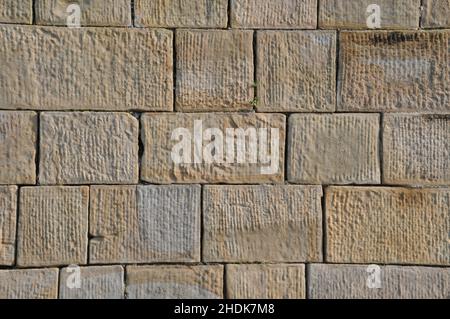 Sandstein, Steinmauer, Steinblöcke, Sandsteine, Steinmauern, Steinblock Stockfoto