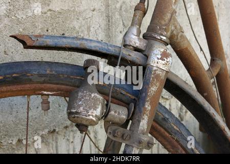 Fahrrad, verrostet, Fahrräder, Fahrrad, Rustys Stockfoto