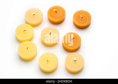 Flamme, Kerze, Teelicht, Flammen, Kerzen, Teelichter Stockfoto