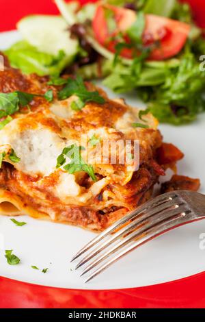 Lasagne, Lasagne Stockfoto