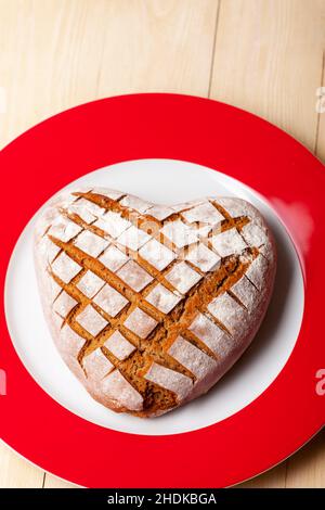 Brot, Kruste, Brot, Krusten Stockfoto