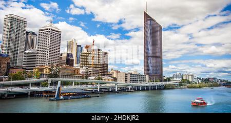 brisbane, brisbane River, brisbanes, brisbane River Stockfoto