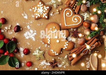 weihnachtsplätzchen, Lebkuchen, weihnachtsplätzchen, Lebkuchen Stockfoto