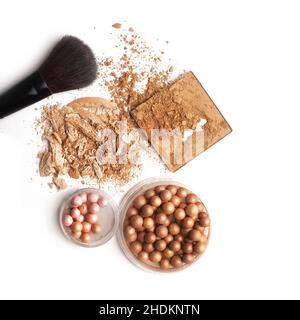 Make-up, Bronze, Talkumpuder, Powder Pearls, Make-ups, Bronzen, Talkumpulver Stockfoto