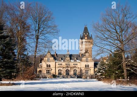 Neuer Palast, Hummelshain, neue Paläste, Hummelshains Stockfoto