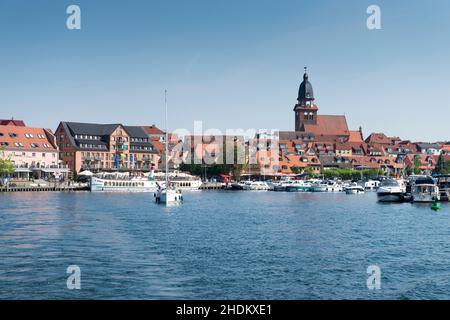 muritz, mecklenburgische Seenplatte, waren, muritzs, warens Stockfoto