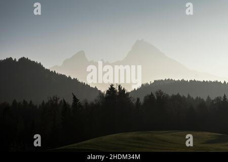 watzmann, Nationalpark berchtesgaden, watzmanns, Nationalpark berchtesgadens Stockfoto