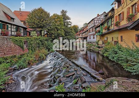 Altstadt, elsass, ribeauvillé, alte Städte, Alsaces Stockfoto