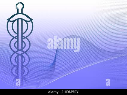 Gesundheitswesen & Medizin, Medizin, Caduceus, Gesundheitswesen & Medizin, Gesundheitswesen und Medizin, Medikamente Stockfoto