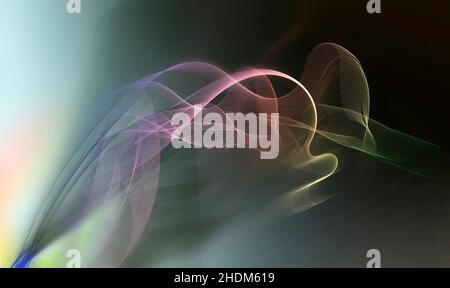 Dynamische, wellige Linien, Dynamik, wellige Linie Stockfoto