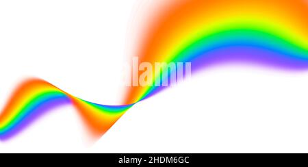 Welle, Regenbogenfarben, Wellen, Regenbogenfarben Stockfoto