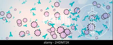 Wissenschaft, Medizin, Virus, Wissenschaft, Medizin Stockfoto