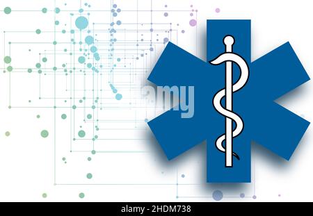 Medizin, Kadukeus, Medikamente Stockfoto