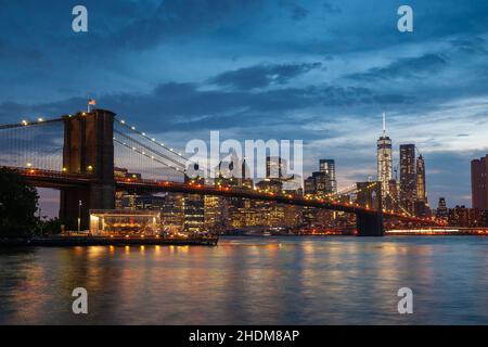 usa, New york, manhattan, brooklyn Bridge, nyc, hudson River, usa, USA, New yorks, manhattans, brooklyn Bridges, Nycs, hudson, hudson Rivers Stockfoto