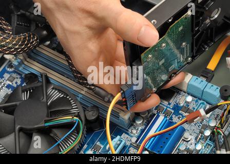 Hardware, edv, Computerexperte, edv-Ingenieur, Computerprobleme, Hardwares, edsb, Computerexperten, edv-Ingenieure, Computerproblem Stockfoto