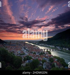 Stadt, heidelberg, Stadtbild, Städte, heidelbergs, Stadtlandschaften Stockfoto