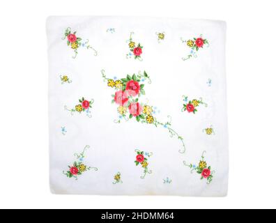 Blumenmuster, Textil-Taschentuch, Blumenmuster, Muster, Textil-Taschentücher Stockfoto