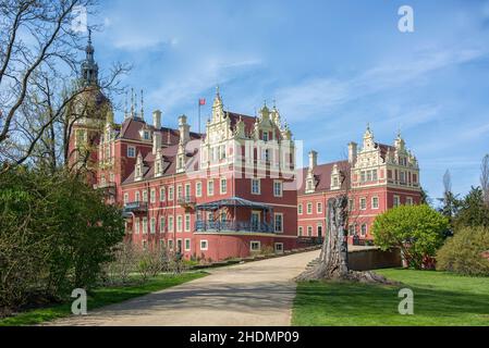 Schloss, schloss muskau Stockfoto