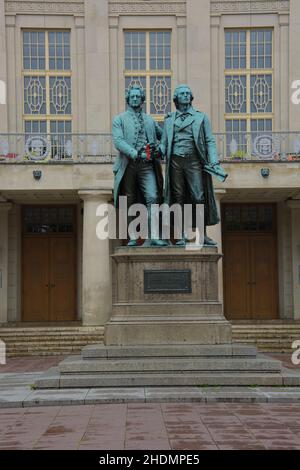 goethe-schiller-Denkmal Stockfoto
