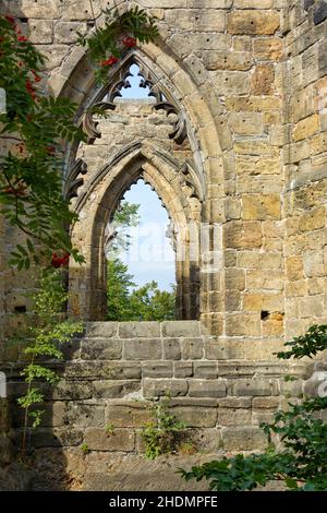 Mittelalter, Klosterruine, oybin, mittelalterliche Ruinen, Auybins Stockfoto