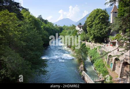 meran, Passant, Meranos Stockfoto