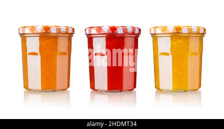 Marmelade, Konfitüre, Marillenmarmelade, Konfitüre, Konfitüre, Staus Stockfoto