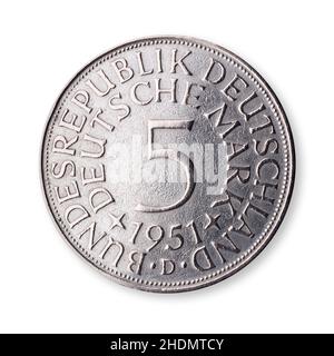 Münze, Währung, deutsche Mark, Münzen, Währungen, deutsche Mark Stockfoto